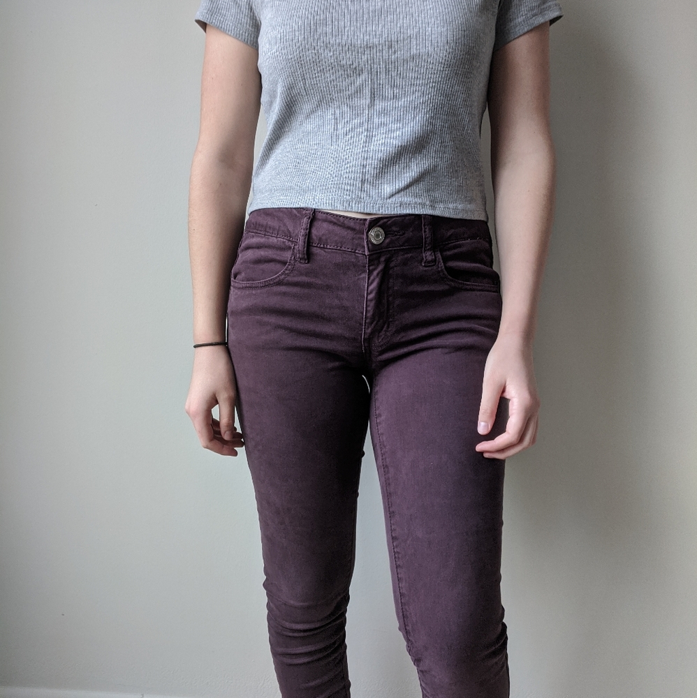 Plum American Eagle Jeggings